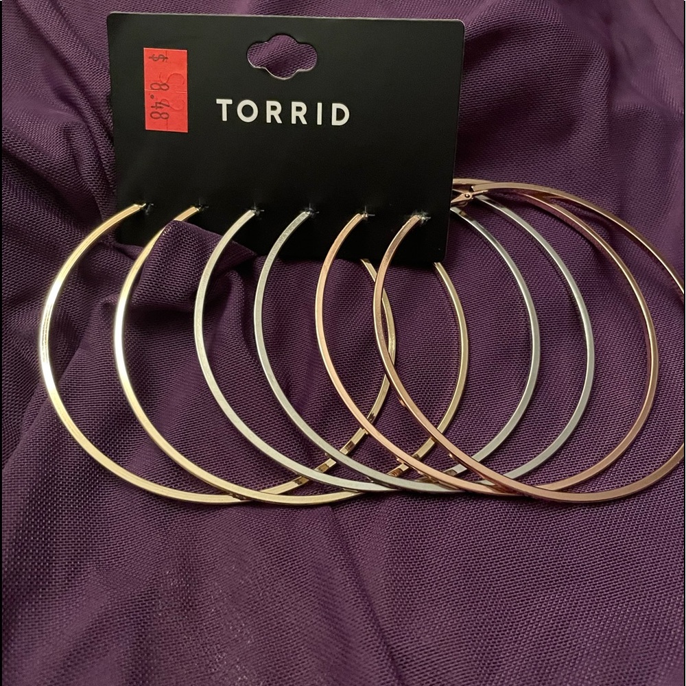Large hoop earrings from Torrid